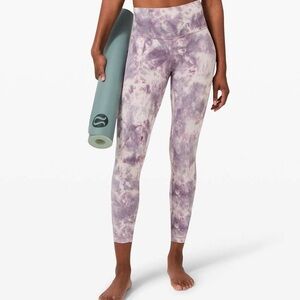 Lululemon align Purple Tie-Dye Leggings